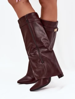 Kozačky na podpatku  model 218086 Step in style