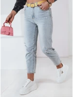 Dámské džínové kalhoty mom fit s páskem JEANMOMENT FashionStreet UY2358
