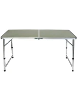 SKLÁDACÍ KEMPINGOVÝ TURISTICKÝ STŮL 120X60X70/62/55CM ZELENÝ