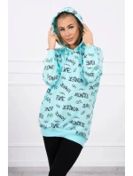 Mikina s nápisem mint