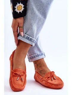 Semišové Mokasíny Oranžové model 21625479 - Boto