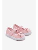 Dětské baletky s mašlí růžové Amirinas Dětské baletky s mašlí růžové Amirinas