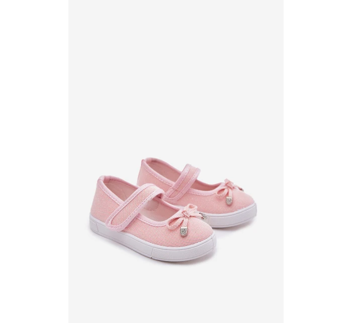 Dětské baletky s mašlí růžové Amirinas Dětské baletky s mašlí růžové Amirinas
