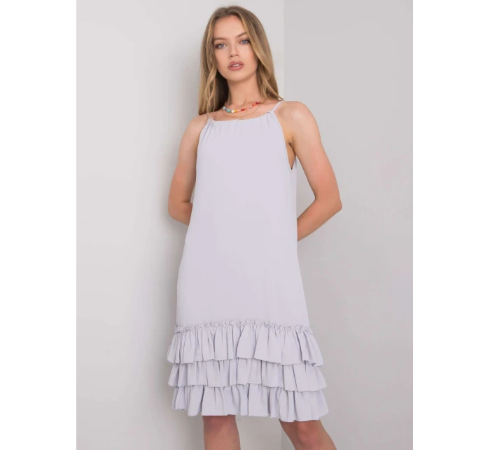Šaty CHA SK model 15509191 světle šedá - FPrice Šaty CHA SK model 15509191 světle šedá - FPrice