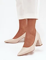 Lodičky na platformě LL-380P Ryvessa béžové - Seastar