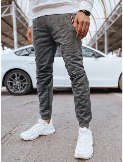 Pánské světle šedé teplákové kalhoty Dstreet model 21975798 - FashionStreet
