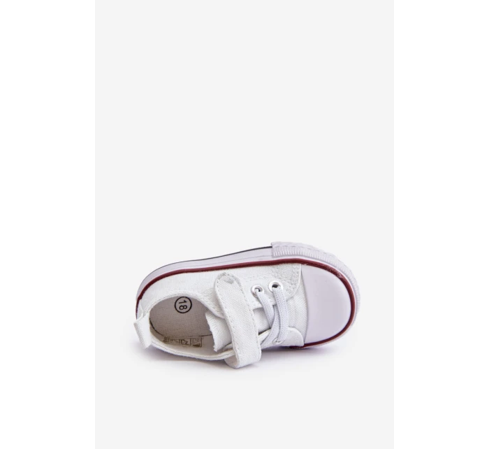 Dětské Tenisky Textilní Na Suchý Zip Bílé model 21673288 - Boto Dětské Tenisky Textilní Na Suchý Zip Bílé model 21673288 - Boto