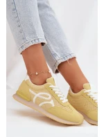 Sneakers Dámské Sportovní Žluté model 21919377 - Boto