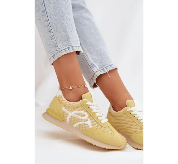 Sneakers Dámské Sportovní Žluté model 21919377 - Boto
