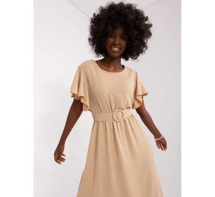 Sukienka DHJ SK model 21110928 beżowy - FPrice
