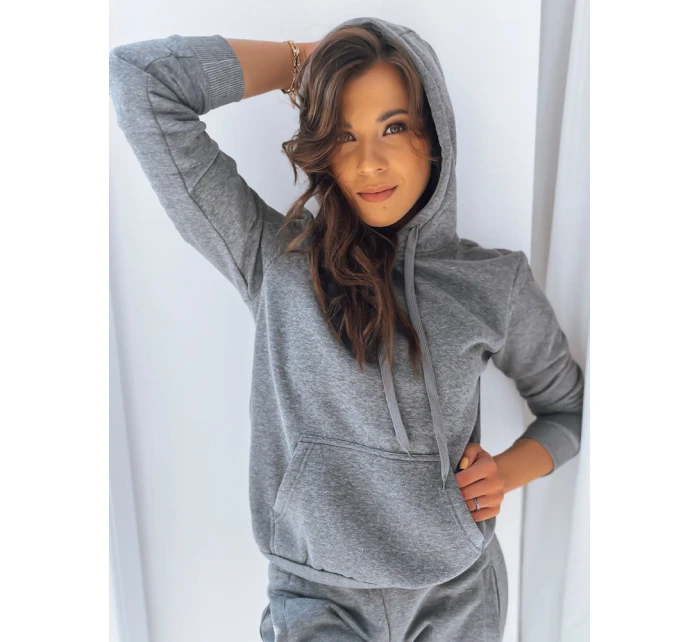 Dámská mikina BASIC s kapucí antracitová BY0172z Dámská mikina BASIC s kapucí antracitová BY0172z