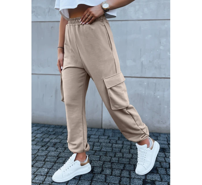 Dámské tepláky BAGGY beige FashionStreet UY1607