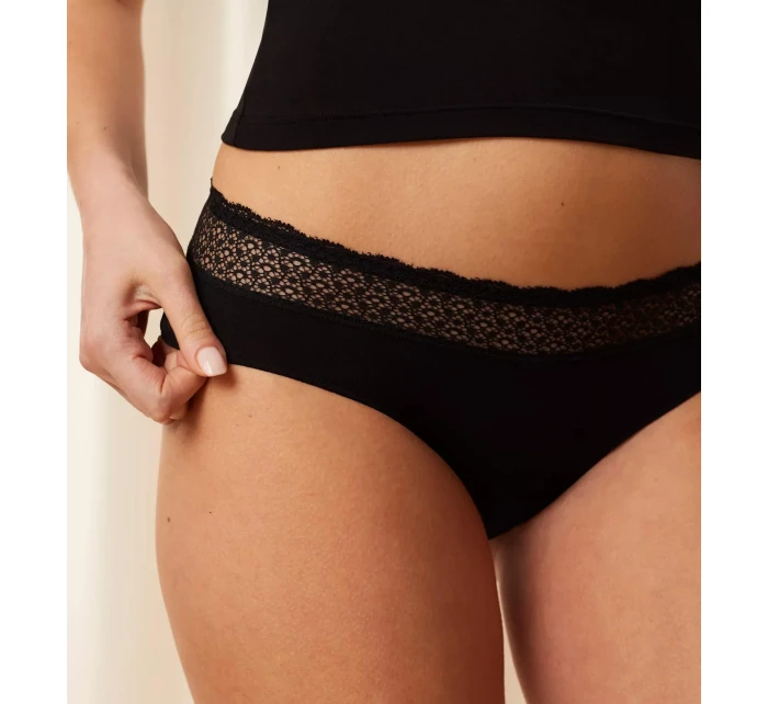 Dámské kalhotky Feel of Modal Tai 2P - BLACK - černé 0004 - TRIUMPH