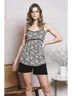 Italian Fashion Abisynia w.r. crêpe barva:print/black