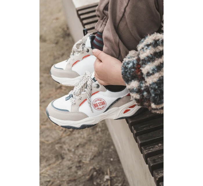 Dětská sportovní obuv Memory Foam System Big Star model 21609091 Bíle - Big Star Shoes Dětská sportovní obuv Memory Foam System Big Star model 21609091 Bíle - Big Star Shoes