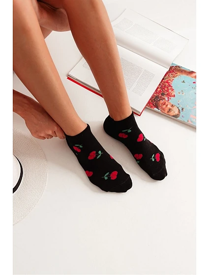 Dámské nízké ponožky model 22045019 Černé - Milena