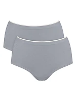 Dámské kalhotky GO Sense Highwaist 2P - GRAY - šedé 3602 - SLOGGI Dámské kalhotky GO Sense Highwaist 2P - GRAY - šedé 3602 - SLOGGI
