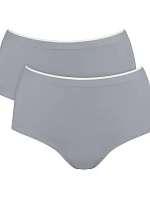 Dámské kalhotky GO Sense Highwaist 2P - GRAY - šedé 3602 - SLOGGI