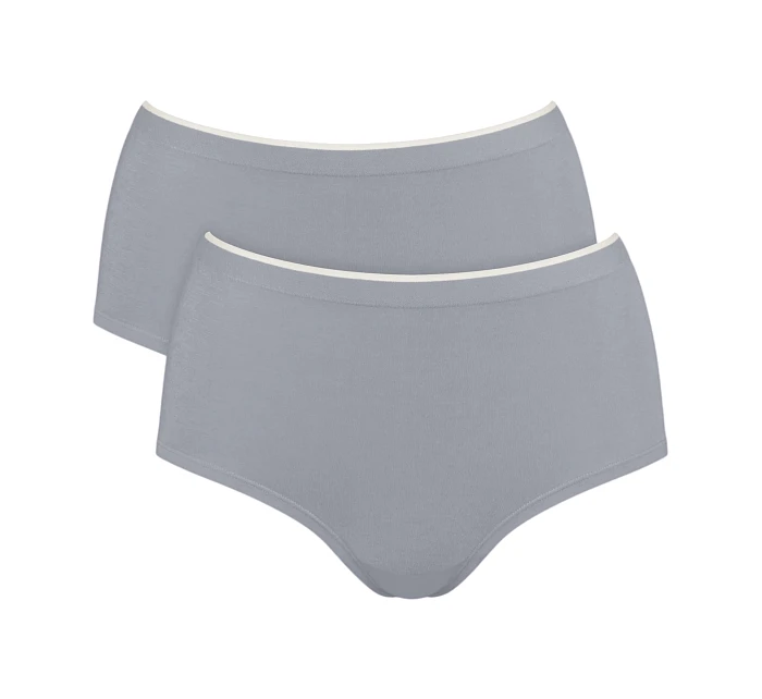 Dámské kalhotky GO Sense Highwaist 2P - GRAY - šedé 3602 - SLOGGI Dámské kalhotky GO Sense Highwaist 2P - GRAY - šedé 3602 - SLOGGI