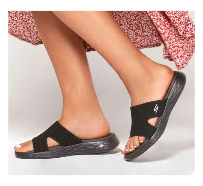 Skechers ON-The-GO 600 - Oceanside W 140003-BBK dámské žabky Skechers ON-The-GO 600 - Oceanside W 140003-BBK dámské žabky