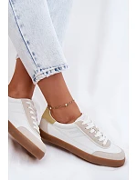 Dámské tenisky z eko kůže Big Star model 22069390 bílé - Big Star Shoes Dámské tenisky z eko kůže Big Star model 22069390 bílé - Big Star Shoes