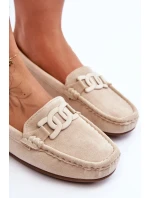 Dámské módní semišové mokasíny Bežové Rabell Dámské módní semišové mokasíny Bežové Rabell