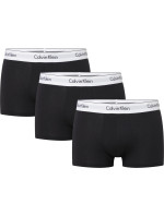 Pánské trenky Plus Size 3 Pack Trunks Modern Cotton 000NB3377A001 černá - Calvin Klein