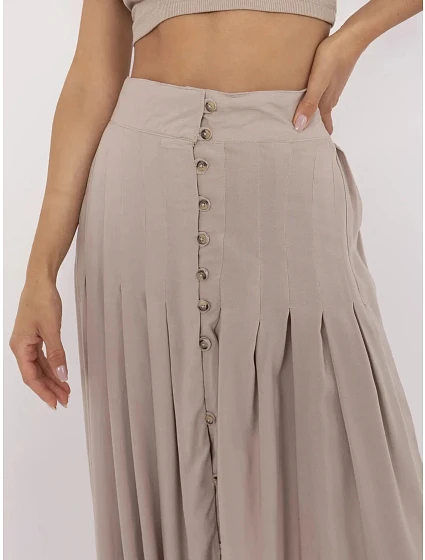 Dámská sukně model 22084618 béžová Sublevel - FPrice Dámská sukně model 22084618 béžová Sublevel - FPrice