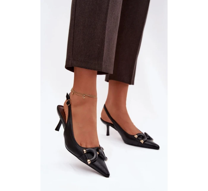 Sandály na podpatku  model 224501 Step in style