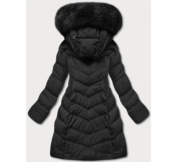 ZIMOWA KURTKA Z KAPTUREM CZARNA model 21244561 - YES!PINK ZIMOWA KURTKA Z KAPTUREM CZARNA model 21244561 - YES!PINK