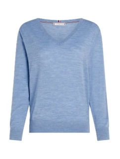 TOMMY HILFIGER DÁMSKÝ SVETR MERINO V-NK