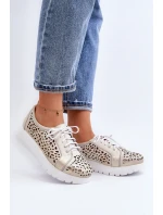 Kožené Polobotky Na Platformě Bežové model 21646202 - Zazoo Kožené Polobotky Na Platformě Bežové model 21646202 - Zazoo