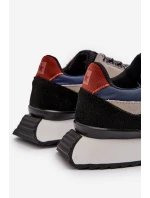 Pánské tenisky Big Star NN174320 s paměťovou pěnou Beige-modré Pánské tenisky Big Star NN174320 s paměťovou pěnou Beige-modré