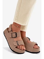 Semišové sandály na platformě Big Star model 22064119 Béžové - Big Star Shoes