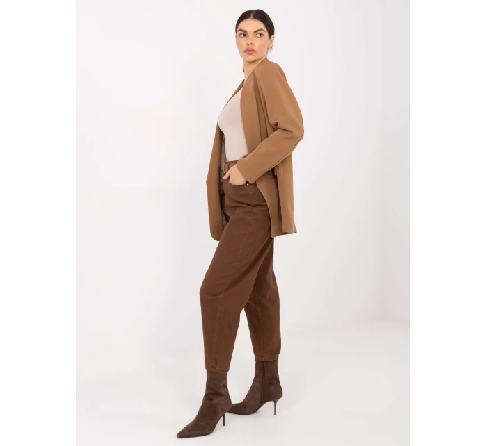 Spodnie jeans SP  brązowy model 21791108 - FPrice