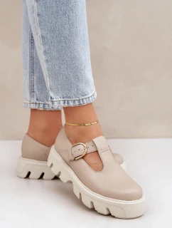 Dámské polobotky 20183 Béžová s ecru - ZaZOO