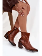 Boty na podpatku model 219592 Step in style Boty na podpatku model 219592 Step in style