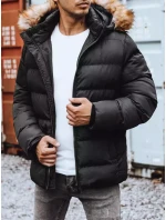 Pánská prošívaná zimní bunda černá Dstreet model 21965396 - FashionStreet Pánská prošívaná zimní bunda černá Dstreet model 21965396 - FashionStreet