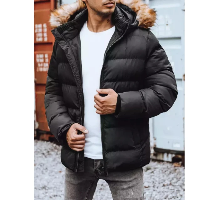 Pánská prošívaná zimní bunda černá Dstreet model 21965396 - FashionStreet Pánská prošívaná zimní bunda černá Dstreet model 21965396 - FashionStreet