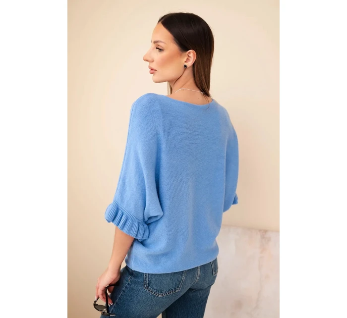 Dámský svetr typu s kulatým výstřihem model 21949262 - K-Fashion Dámský svetr typu s kulatým výstřihem model 21949262 - K-Fashion