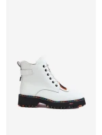 Kožené Boty Tropy Dámské Na Zip Bílé Artiker 55C0515