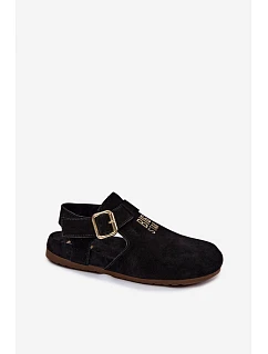 Dámské sandály z přírodního semiše Big Star model 22178980 Černé - Big Star Shoes