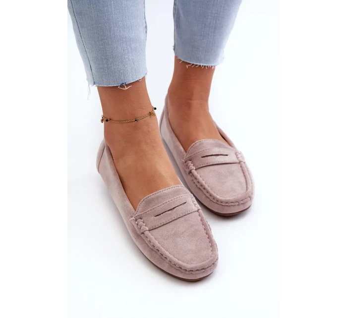 Dámské semišové mokasíny Purple Lenvie Dámské semišové mokasíny Purple Lenvie