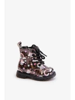 Dětské Zateplené Kotníkové Boty s Zipem Jednorožci Černé Tiptop Dětské Zateplené Kotníkové Boty s Zipem Jednorožci Černé Tiptop