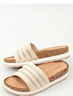 Dámské nazouváky LS018 Béžovo-hnědá - BESTELLE