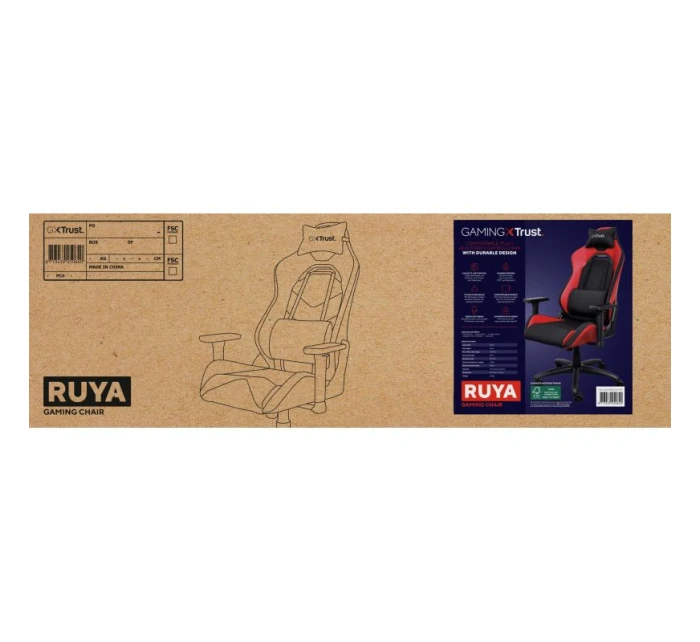 Herní židle Trust GXT 714R Ruya Red Herní židle Trust GXT 714R Ruya Red