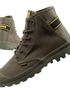 Palladium pánská sportovní obuv Pampa Hi Dare II kotníkové tenisky olivové barvy