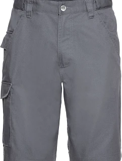 Russell Athletic 002M Pracovní keprové kraťasy 12.002M convoy grey