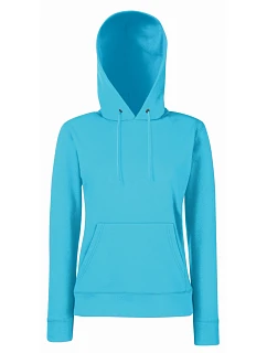 Fruit of the Loom Classic Lady-Fit Hooded Sweat Dámská mikina s kapucí 16.2038 azure blue