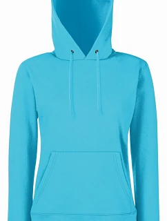 Fruit of the Loom Classic Lady-Fit Hooded Sweat Dámská mikina s kapucí 16.2038 azure blue